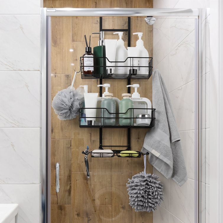 Over glass door online shower caddy